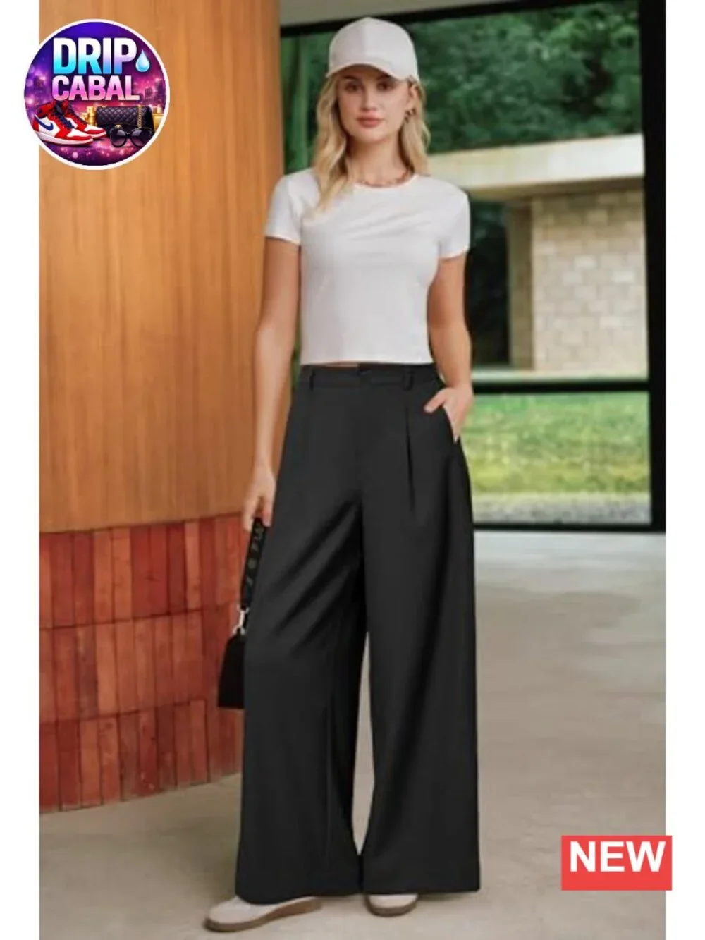 Linen Blend Wide Leg Pants High Waisted Palazzo Trousers Business Casual